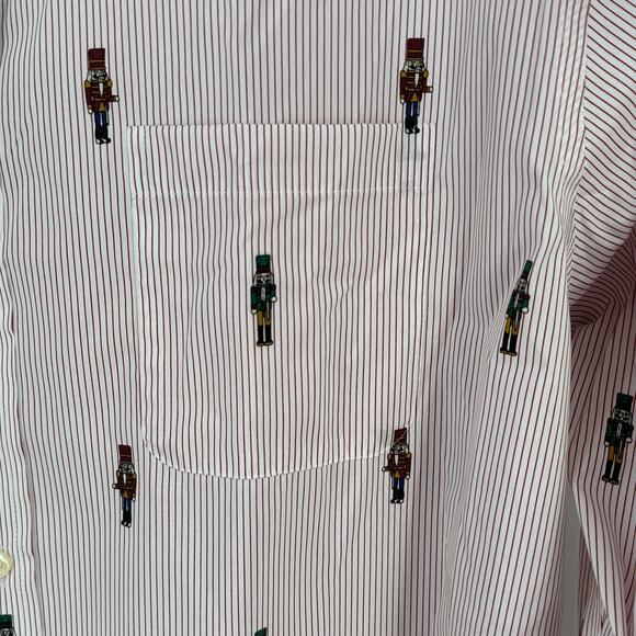Roundtree & Yorke TravelSmart Christmas Nutcracker Shirt Mens Size XLT Tall - Picture 2 of 7